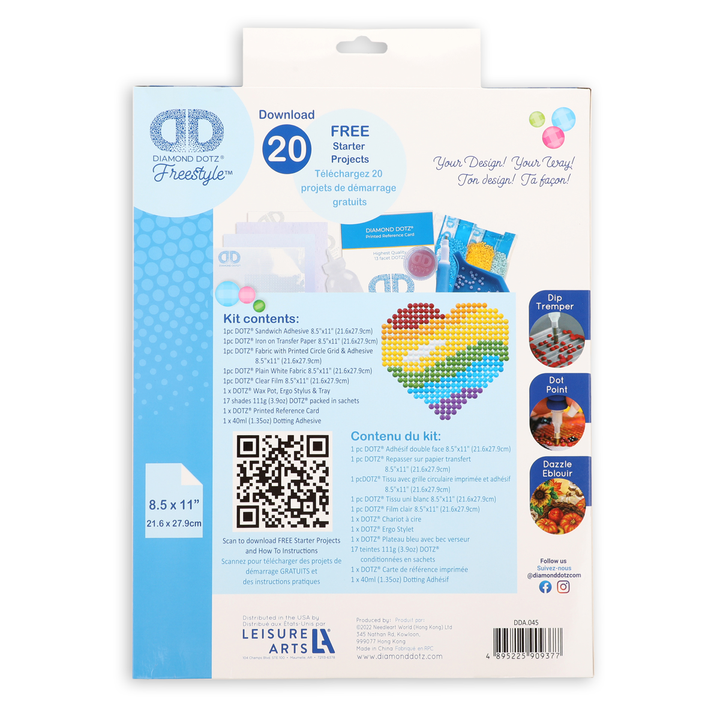 Diamond Dotz Designer Dotz Starter Kit - Complete Diamond Painting Tools and Accessories Set