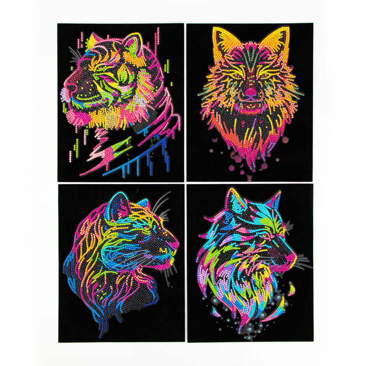 Diamond Dotz Neon Flock Wild - 10.0" x 8.0"
