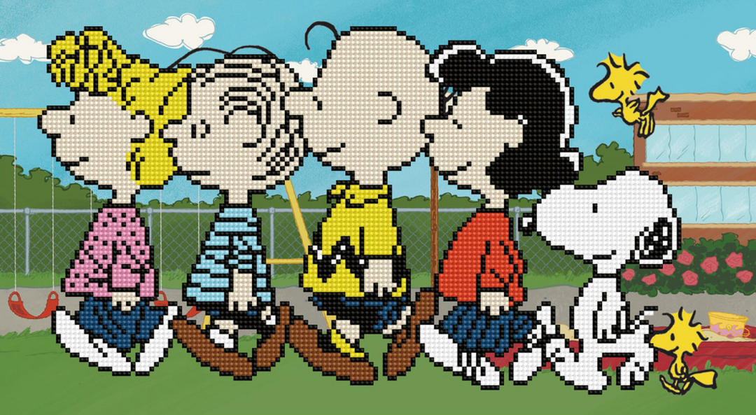 Diamond Dotz The Peanuts Gang - 18 x 10 in