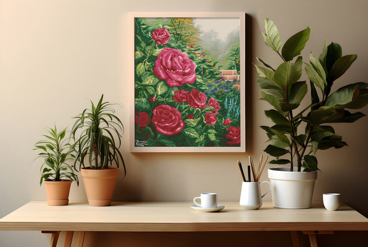 Diamond Dotz A Perfect Red Rose - 16.4 in x 20.3