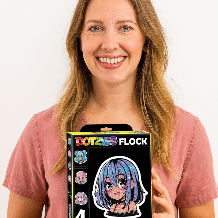 Diamond Dotz Neon Flock Anime Girls - 8.0" x 10.0"