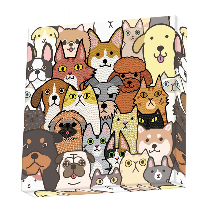 Diamond Dotz Decorative Box Dogs & DOTZ - 11.0" x 11.0"