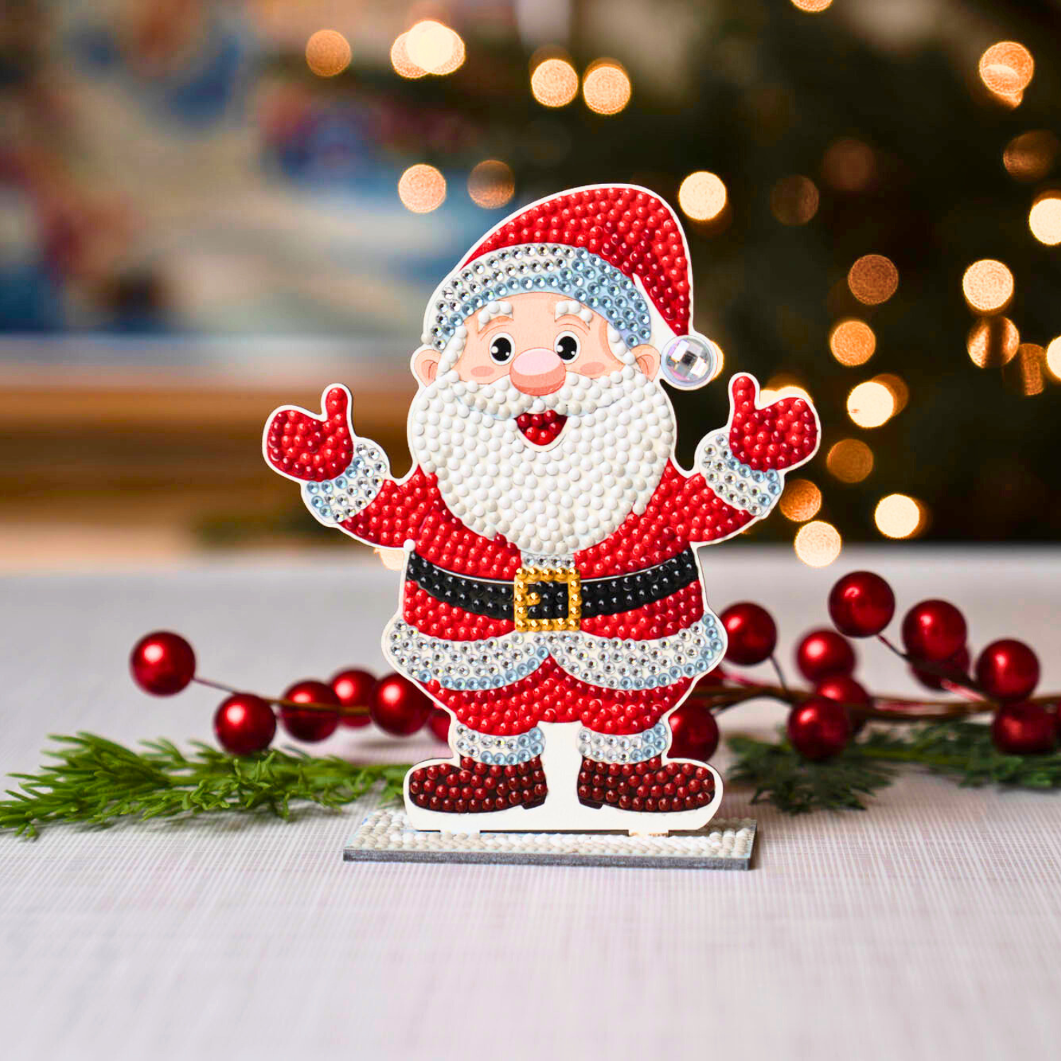 Stand-up Santa's Joy Diamond Painting Kit | Diamond Dotz Stand-up Santa's Joy Diamond Painting Kit | Diamond Dotz