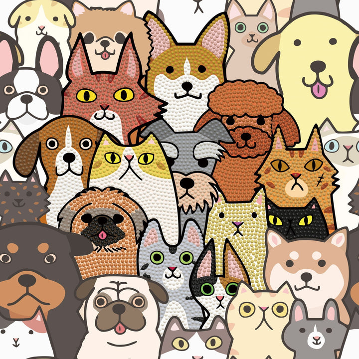 Diamond Dotz Decorative Box Dogs & DOTZ - 11.0" x 11.0"