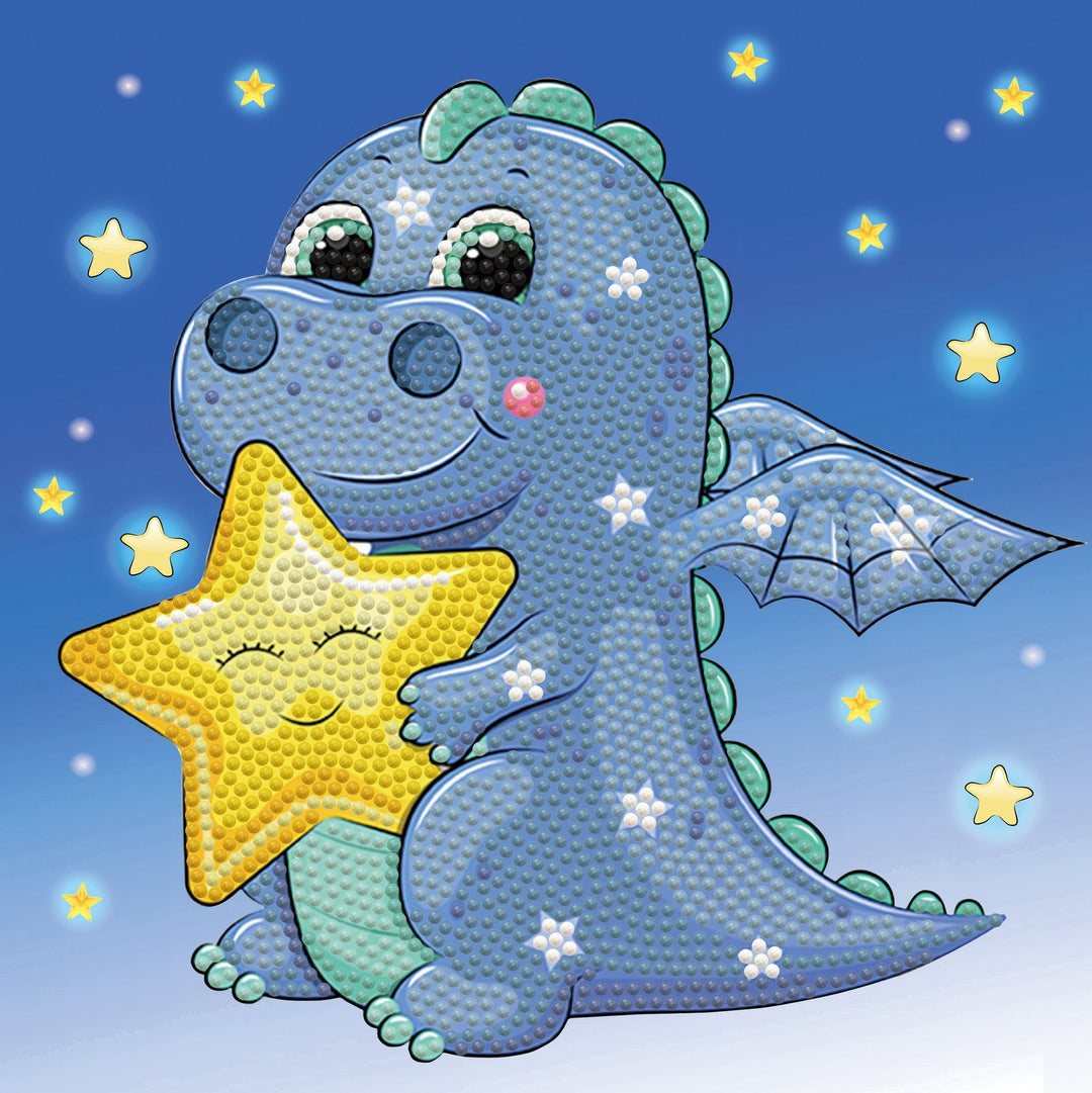 Diamond Dotz Sleepy Time Dragon - 8.7 x 8.7 in