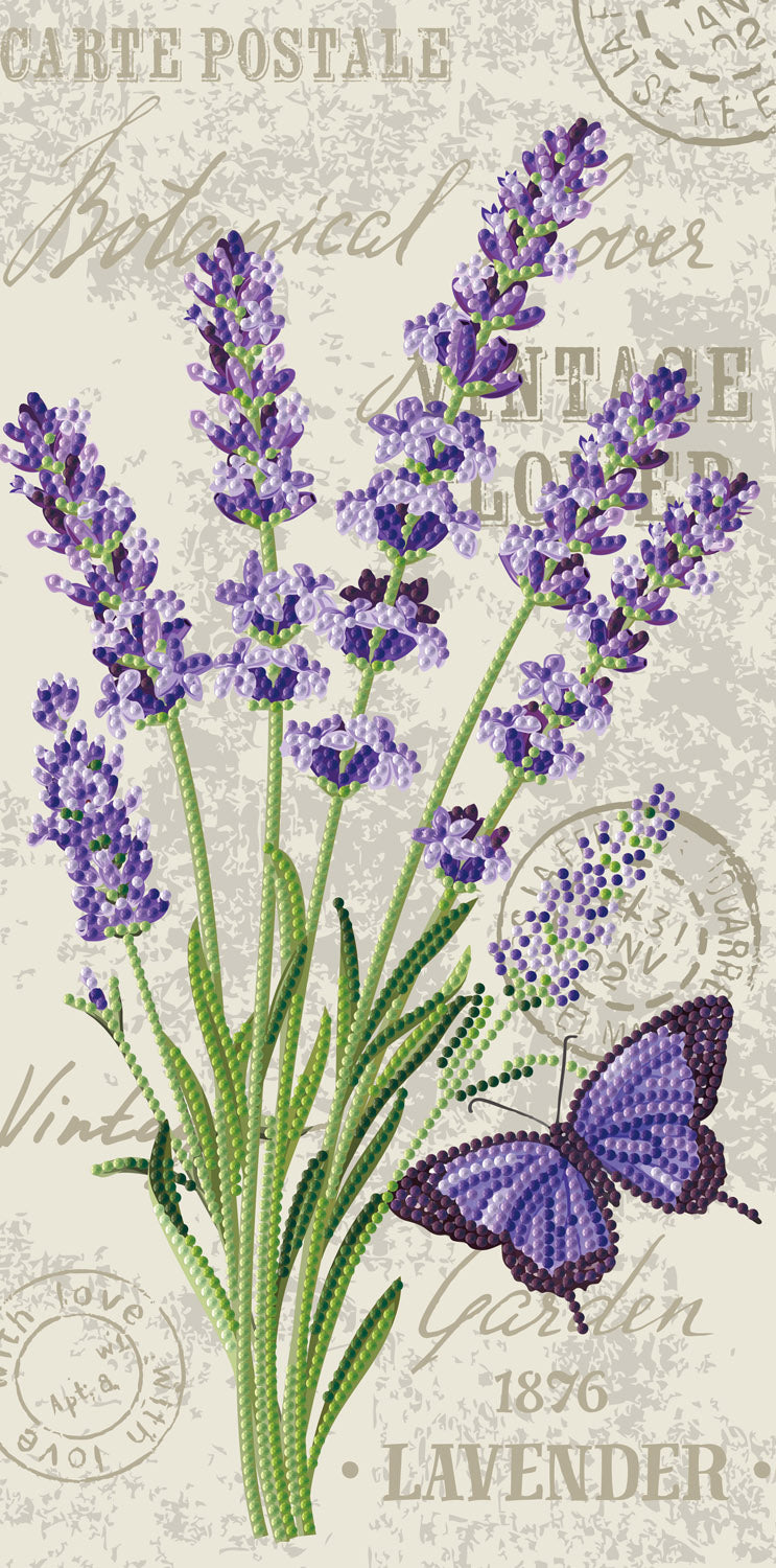 lavender plant art French Lavender | Diamond Painting Kits Floral Flowers