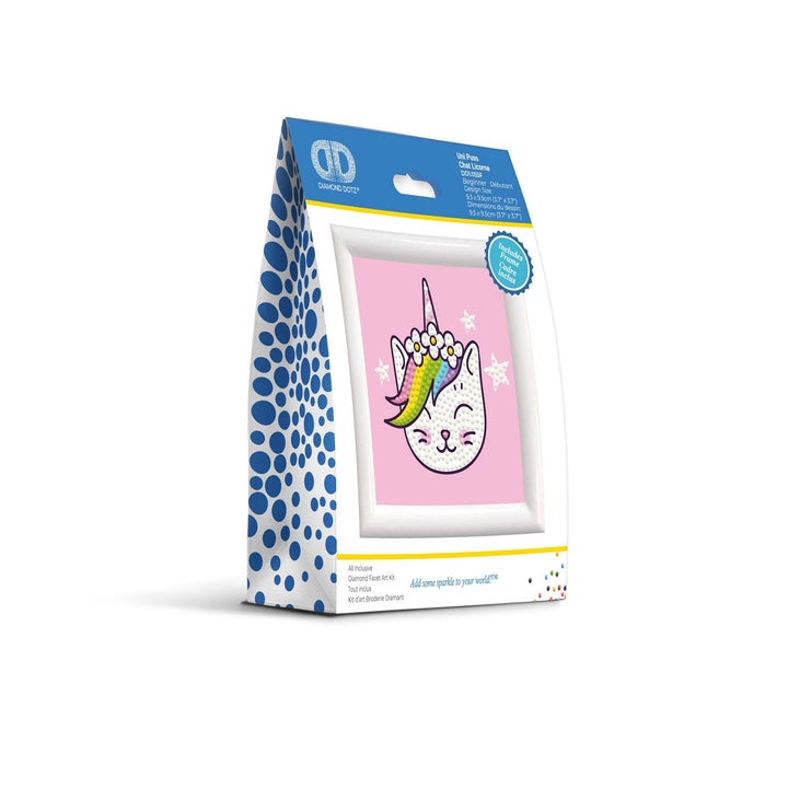 Diamond Dotz Uni Puss Framed Kit - 4.0" x 4.0"