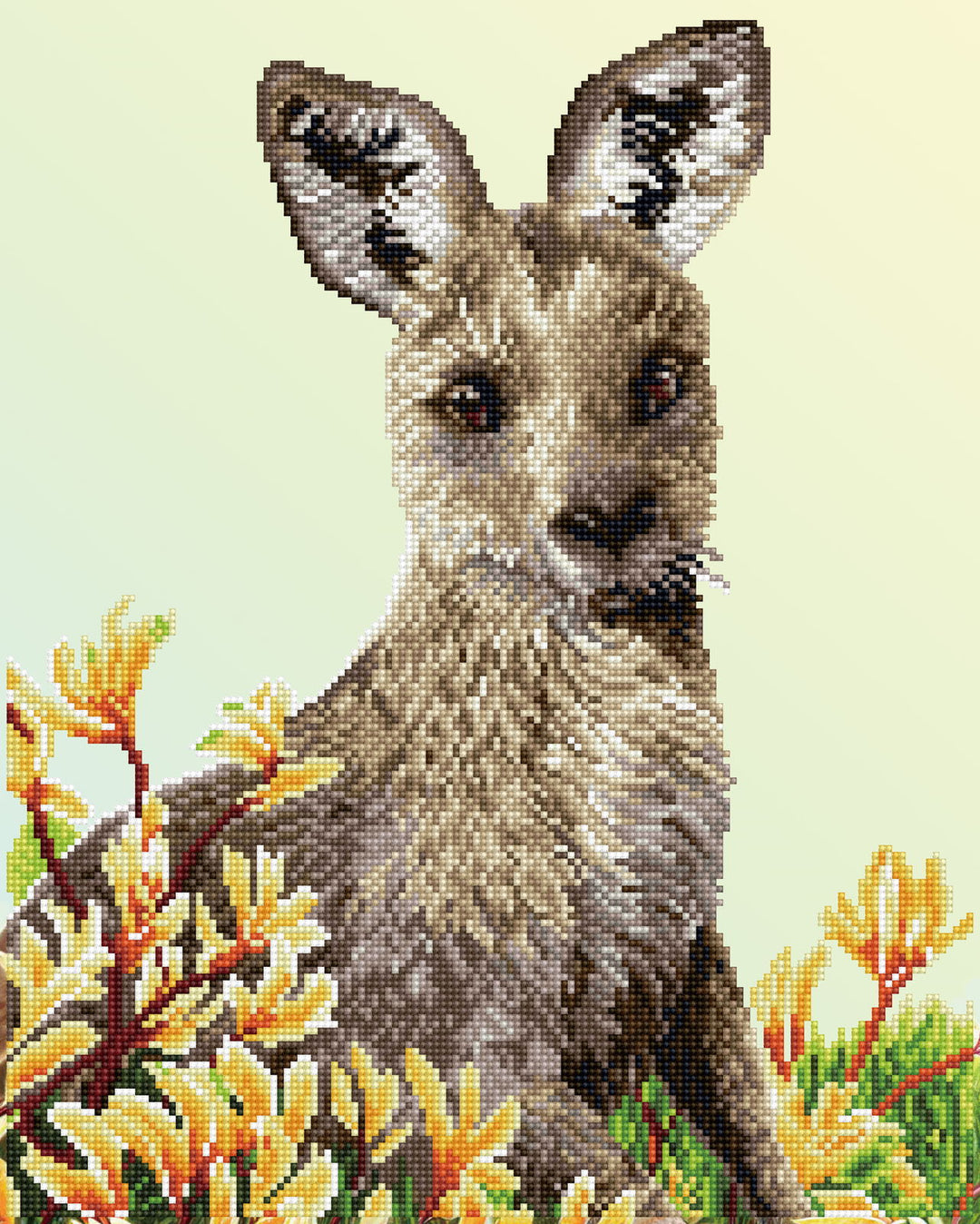 Diamond Dotz Kangaroo & Kangaroo Paw - 20.08 x 16.14 in