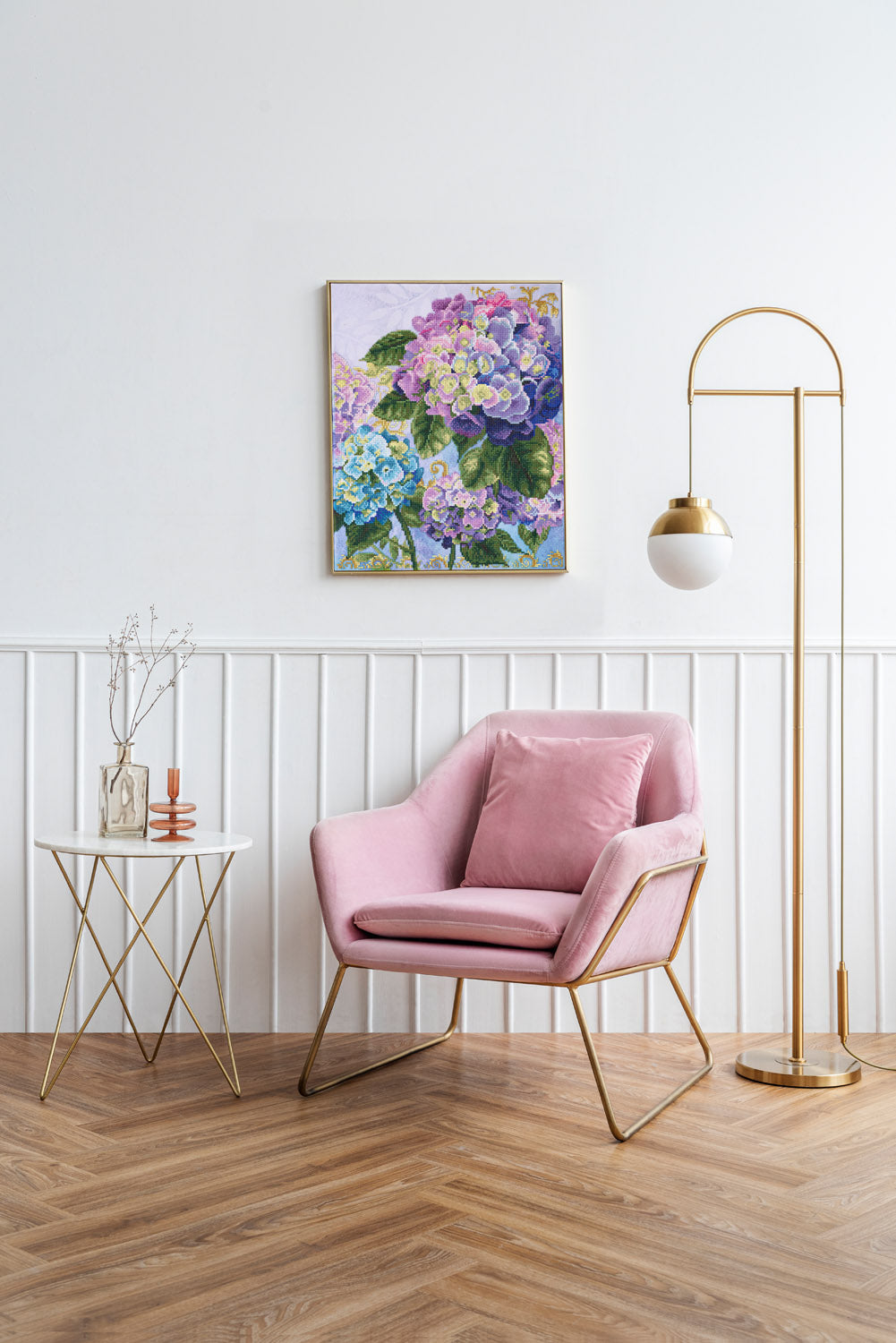 Diamond Dotz Hydrangea Garden - 16.5" x 20.5"