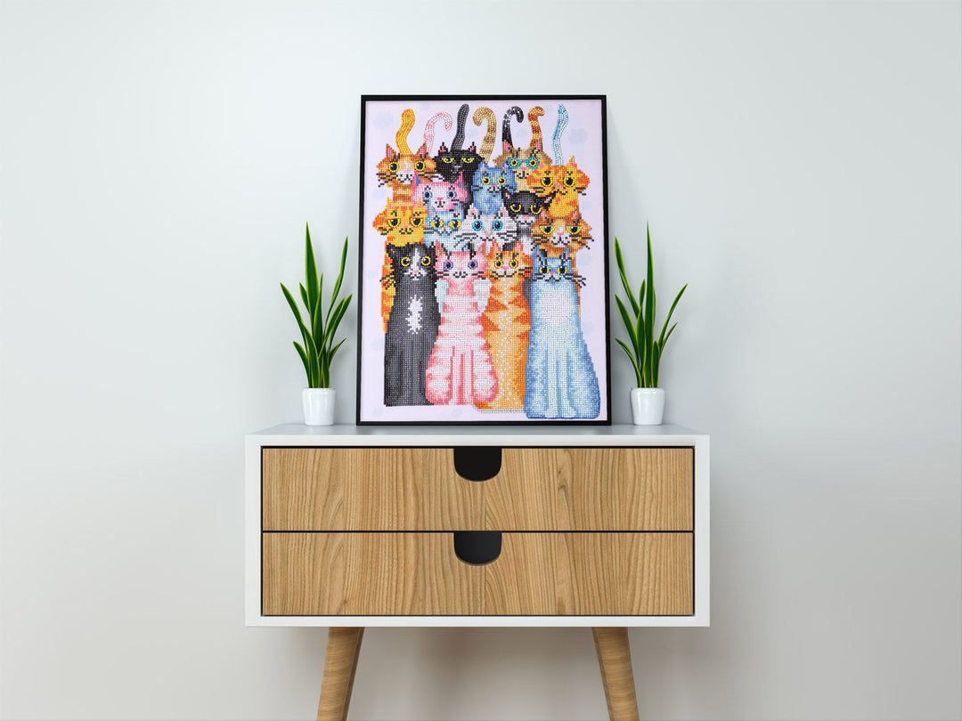 Diamond Dotz Cats Meow - 12.6" x 17.7"