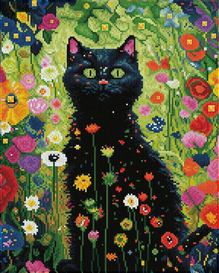 Diamond Dotz Garden Cat - 15.9" x 19.9"