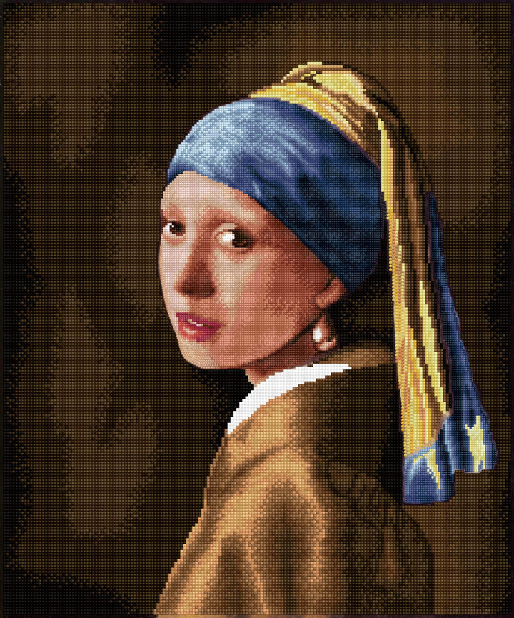 Diamond Dotz  Masterclass Girl with the Pearl Earring - 19.3" x 23.2"