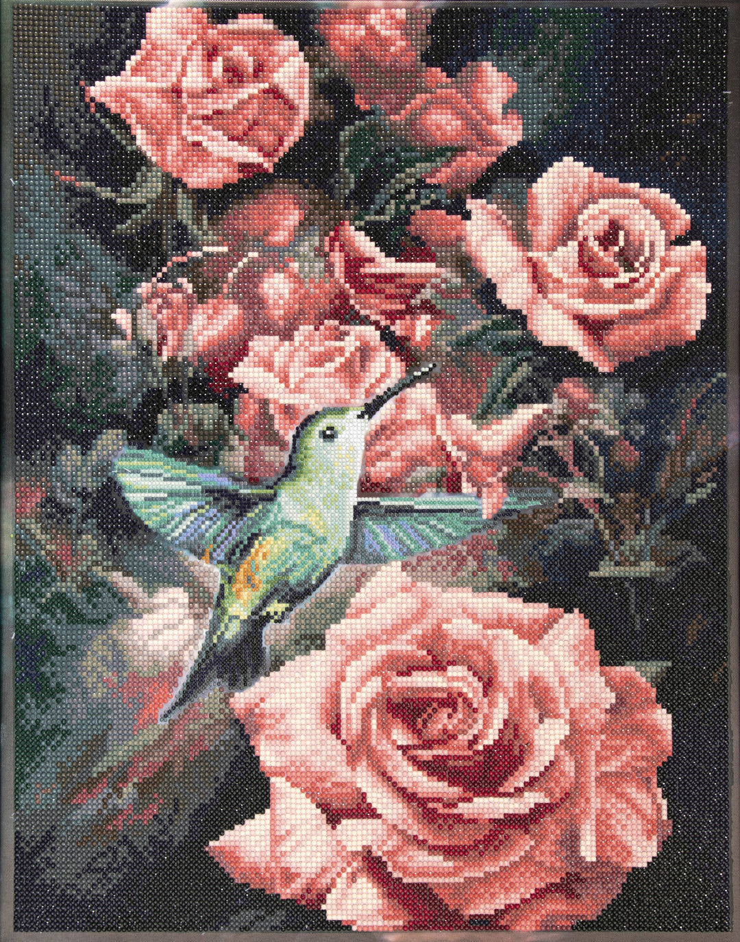 Diamond Dotz Roses & Hummingbird Masterclass - 15.8" x 19.7"