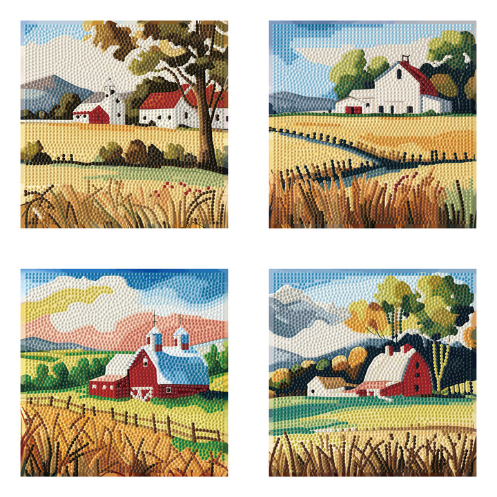 Diamond Dotz Mini Dotz Countryside Views Diamond Painting - 5.0" x 5.0"