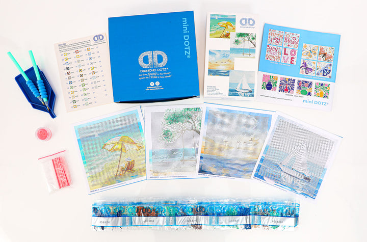 Diamond Dotz Mini Dotz Summer Days Diamond Painting - 5.0" x 5.0"