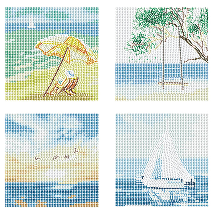 Diamond Dotz Mini Dotz Summer Days Diamond Painting - 5.0" x 5.0"