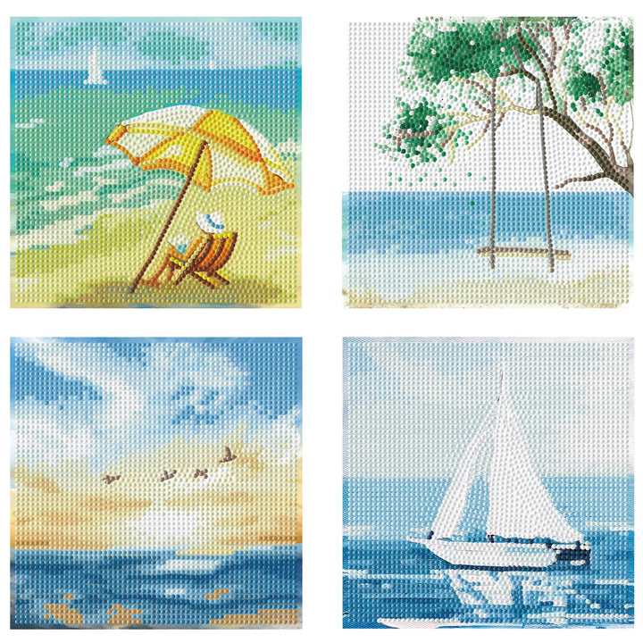Diamond Dotz Mini Dotz Summer Days Diamond Painting - 5.0" x 5.0"