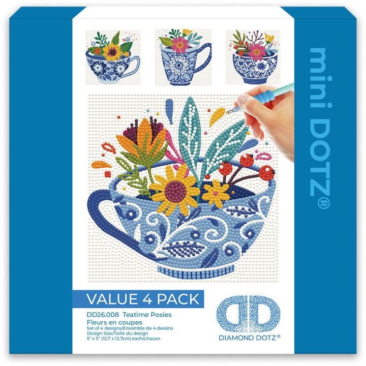 Diamond Dotz Mini Dotz Teatime Posies - 5.0" x 5.0"
