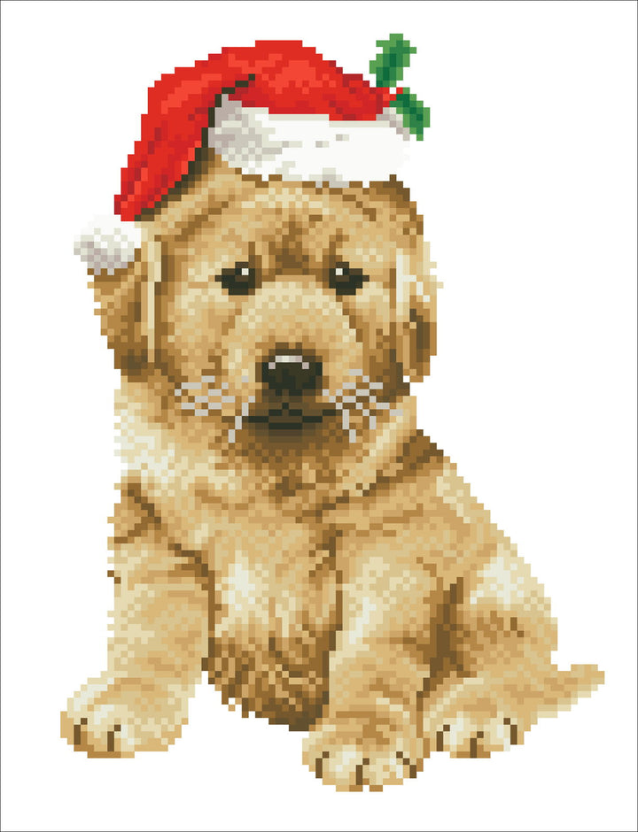 Diamond Dotz Christmas Lab - 10.6" x 13.8"