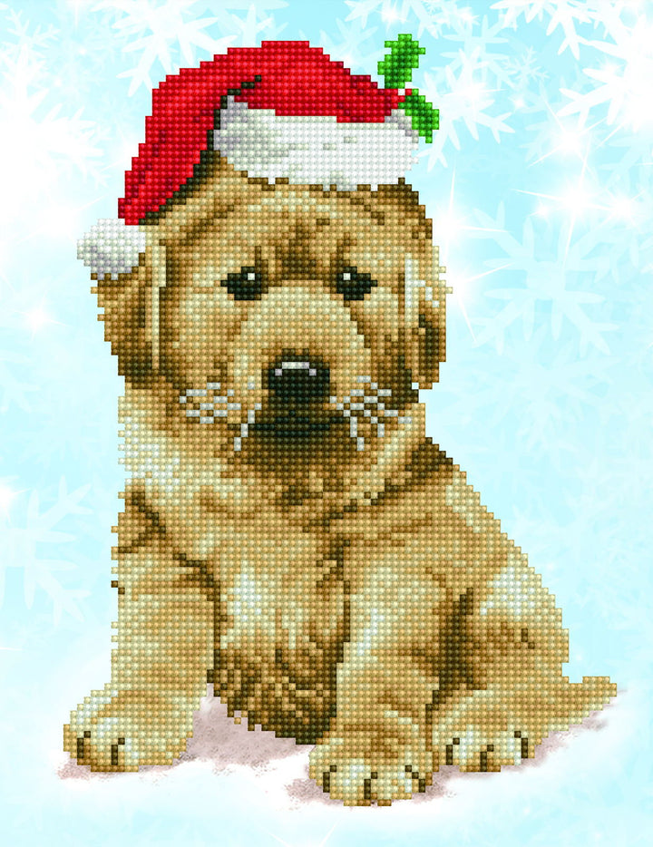 Diamond Dotz Christmas Lab - 10.6" x 13.8"