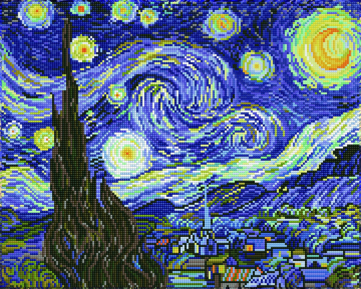 Diamond Dotz Starry Night (Van Gogh) - 20.0" x 16.0"