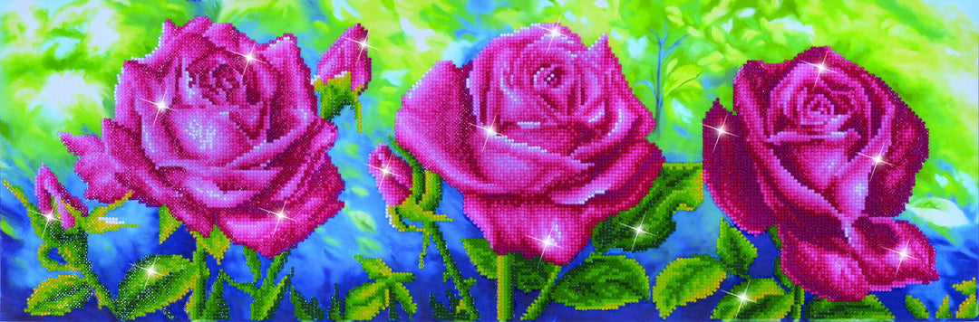 Diamond Dotz Les Roses Du Jardin - 32.3" x 10.6"