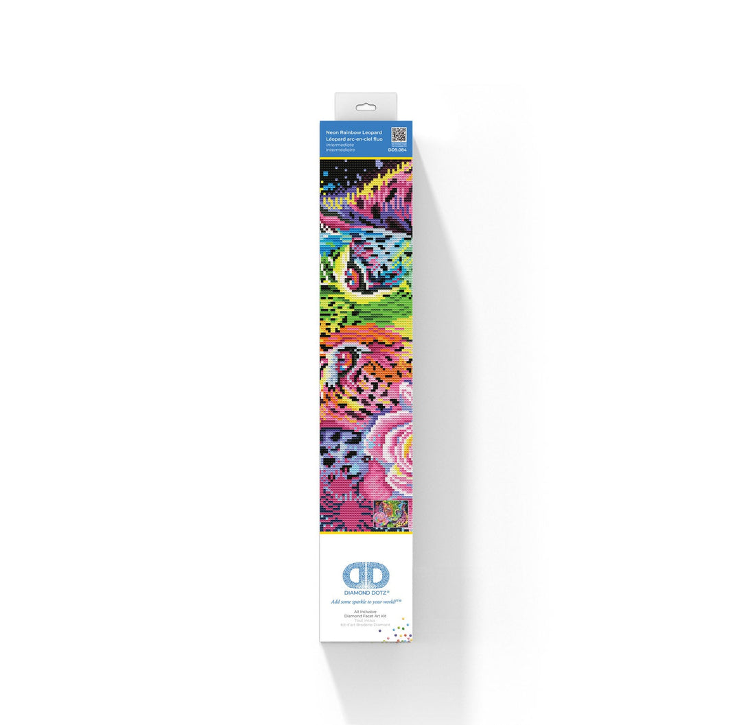 Diamond Dotz Neon Rainbow Leopard - 13.8" x 17.7"