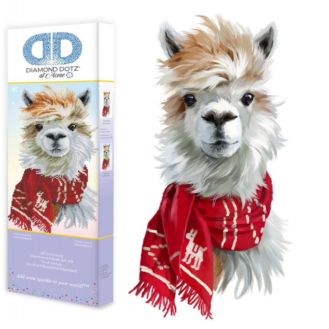 Diamond Dotz Cozy Llama - 14.6 x 17.3 in