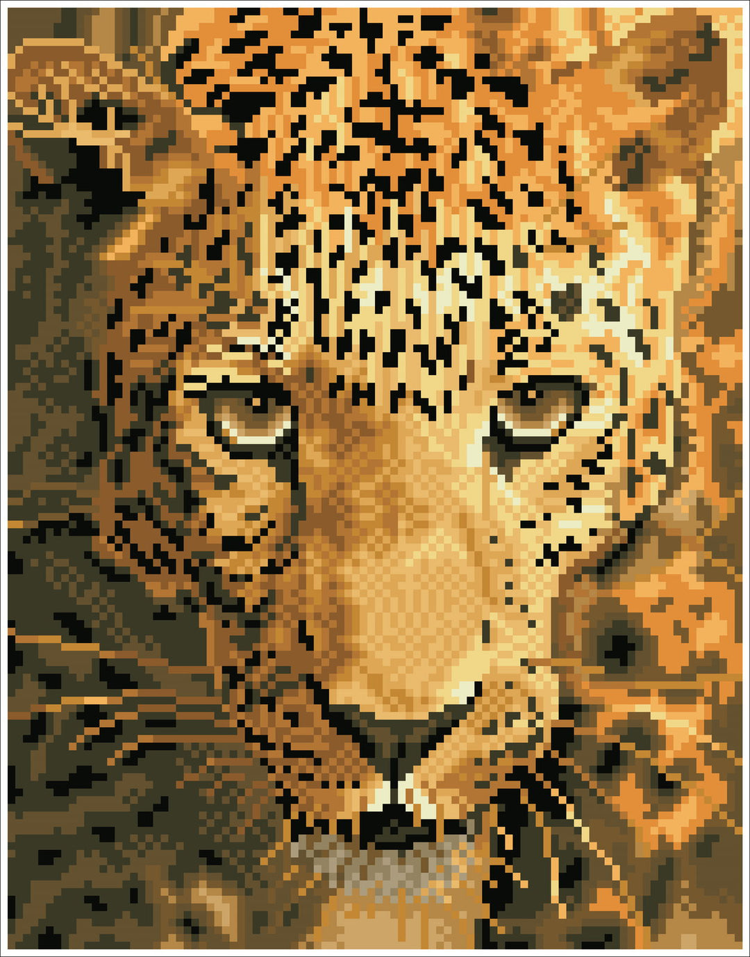 Diamond Dotz Jaguar Prowl with Frame - 10.8 x 14 in