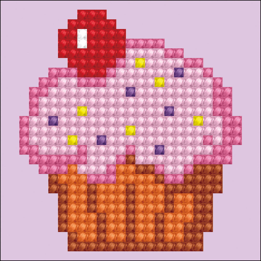 Diamond Dotz Cup Cake Yum - 12 x 12 in