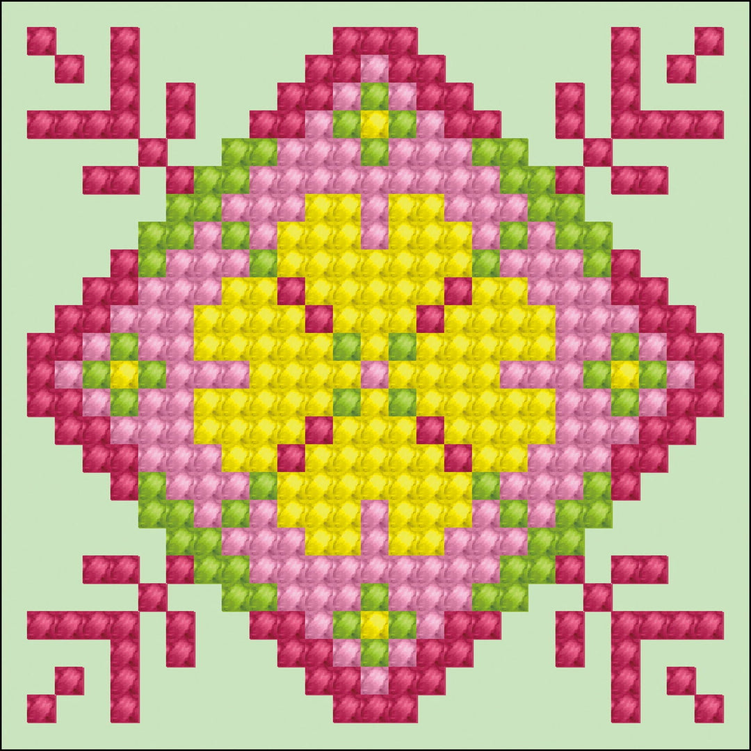 Diamond Dotz Patchwork Mandala 1 - 12 x 12 in
