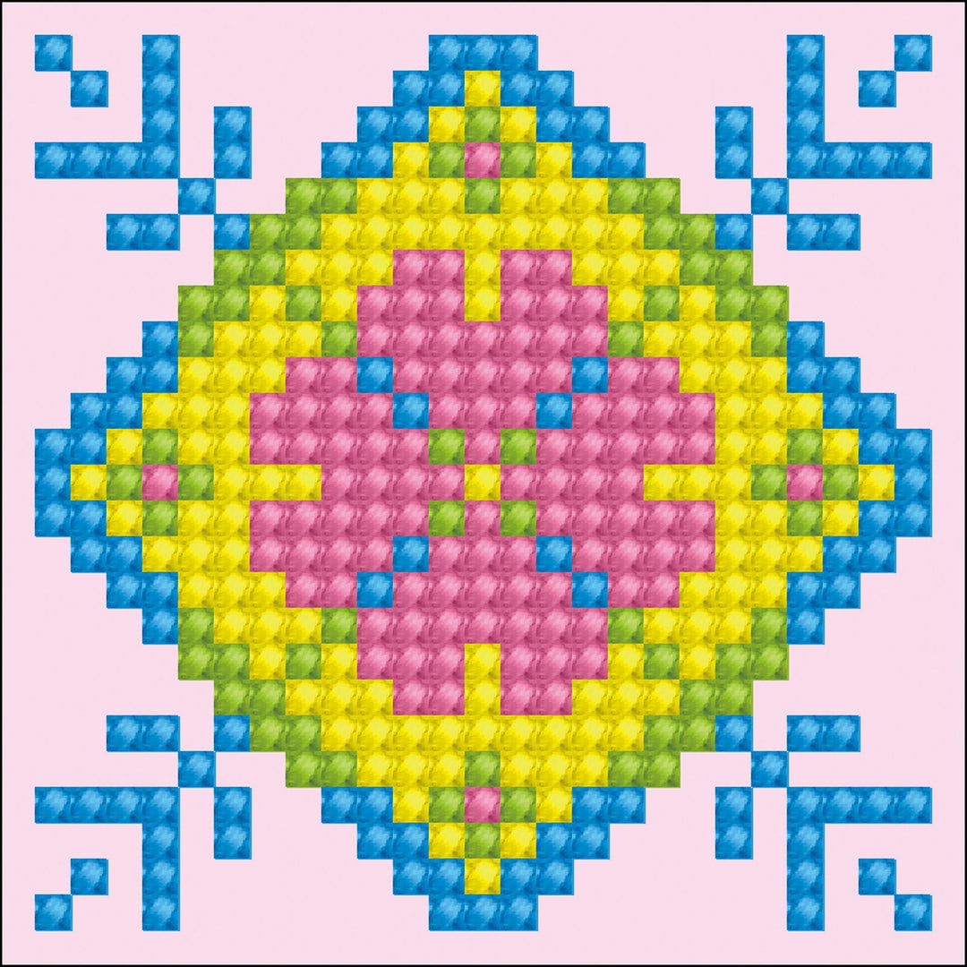 Diamond Dotz Patchwork Mandala 2 - 12 x 12 in