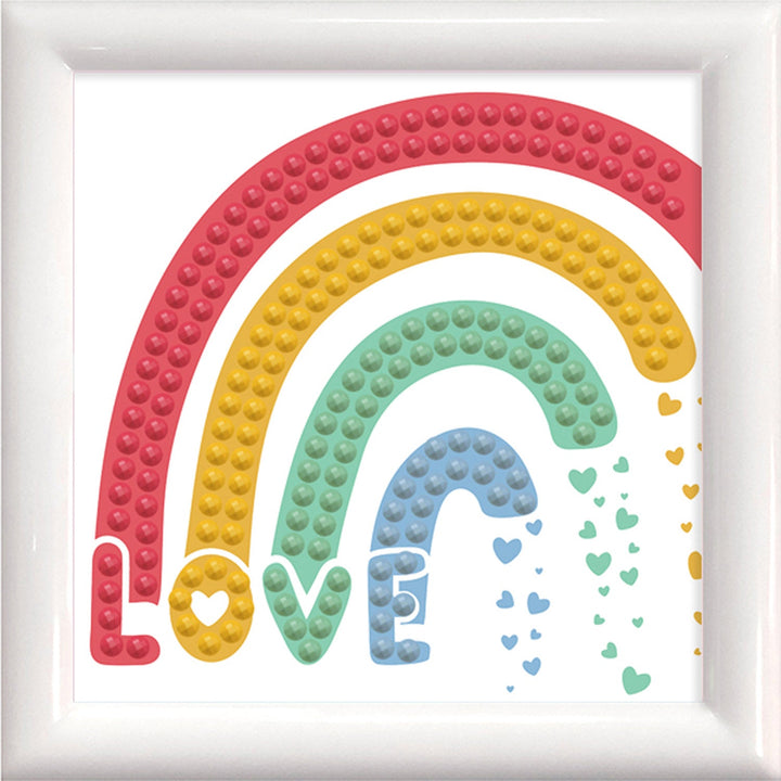 Diamond Dotz Love Rainbow with Frame - 3.0" x 3.0"
