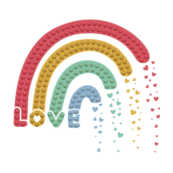 Diamond Dotz Love Rainbow with Frame - 3.0" x 3.0"