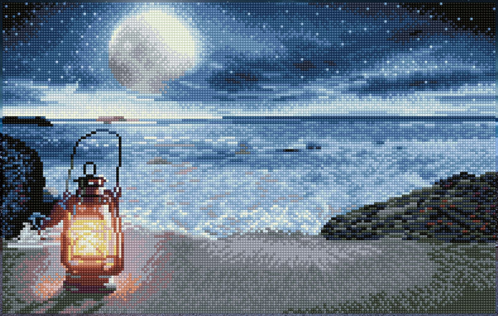 Diamond Dotz Seaside Vigil - 20.5" x 13.0"