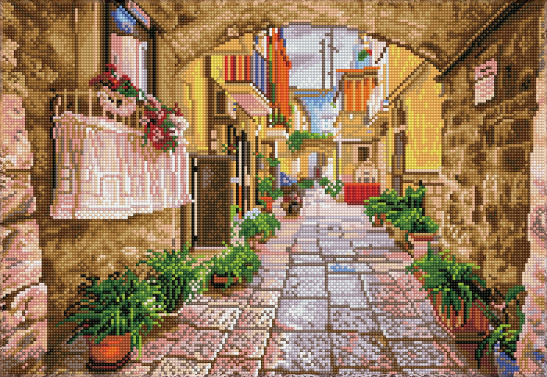 Diamond Dotz Rustic Street - 14.17 x 20.47 in