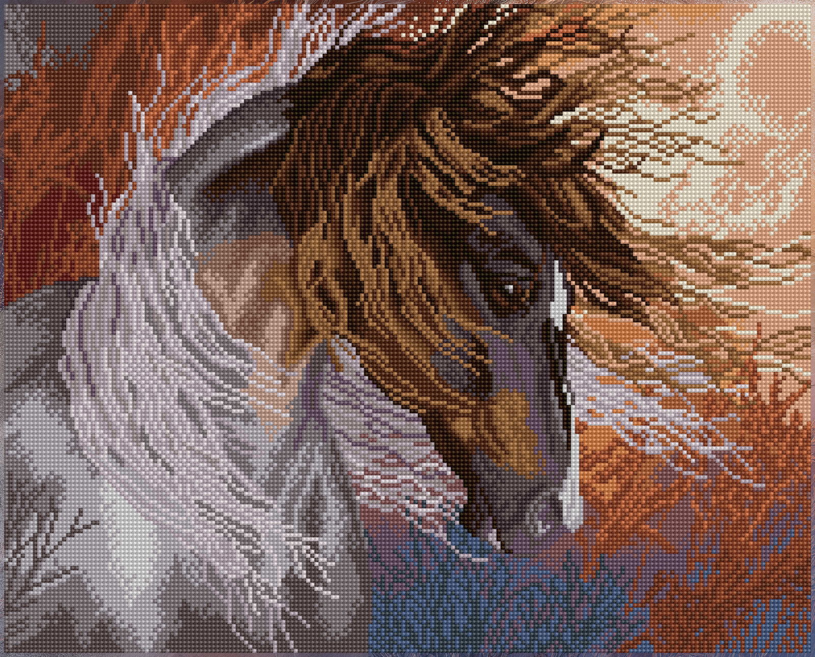Wind Stalker | Diamond Painting Kits Horses | Diamond Dotz