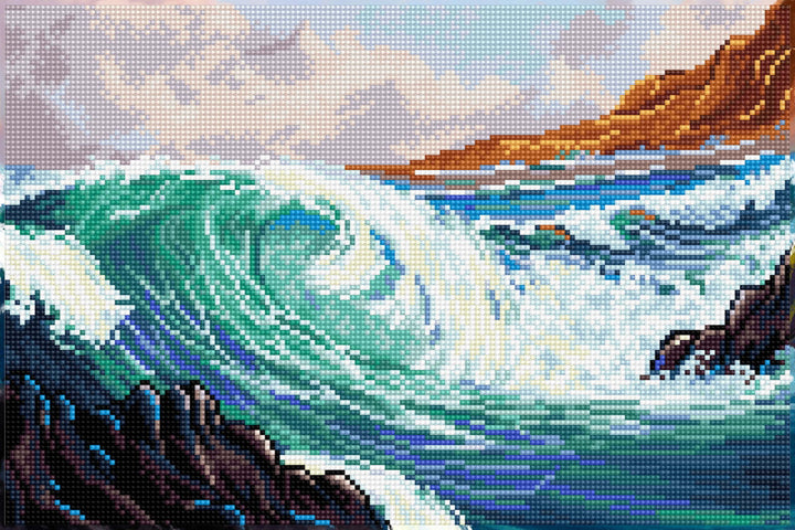 Diamond Dotz Seascape - 16.5" x 11.0"