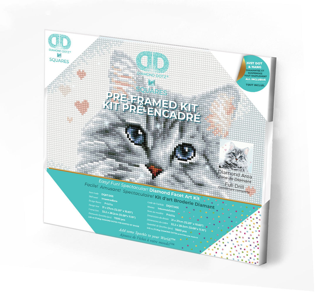 Diamond Dotz Pricilla Pre-Framed Kit - 12.2" x 10.6"