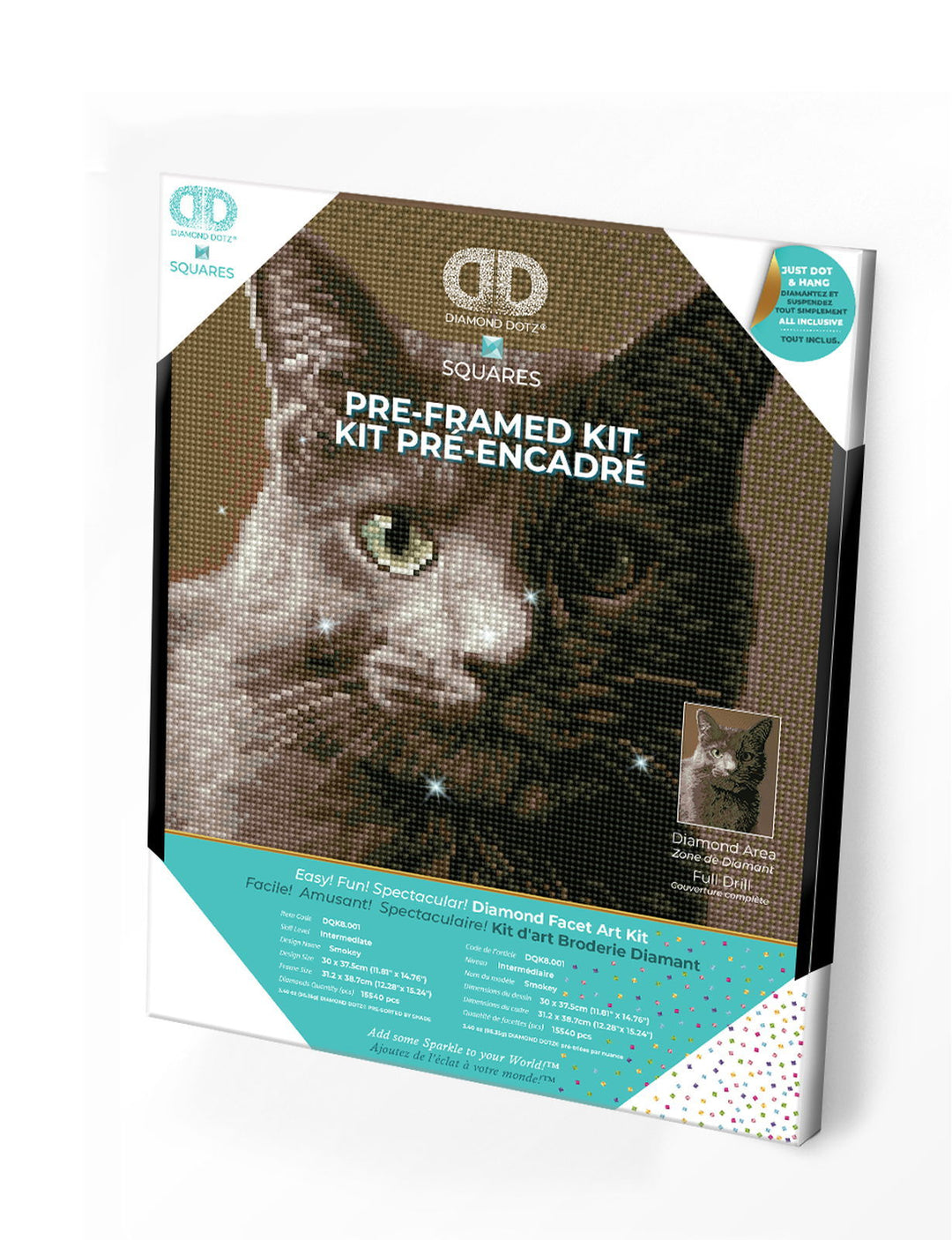 Diamond Dotz Smokey Pre-Framed Kit - 11.8" x 14.8"