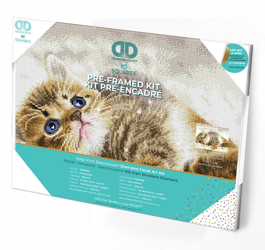 Diamond Dotz Baby Pie - Pre-Framed - 12.2 x 16.14 in