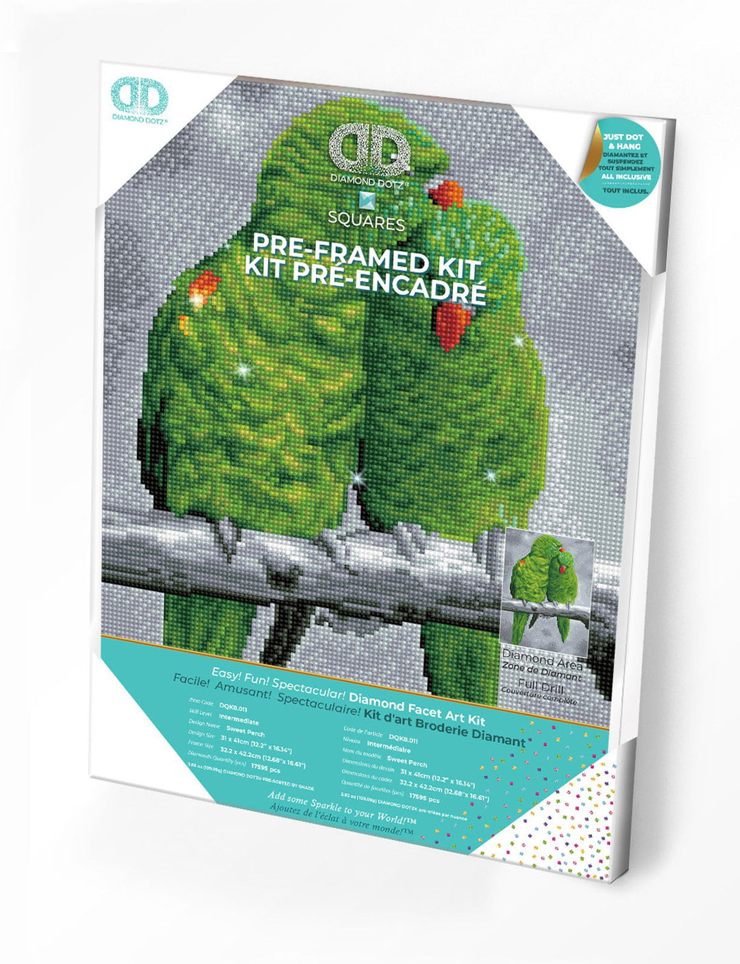 Diamond Dotz Sweet Perch - Pre-Framed - 10.63 x 16.54 in