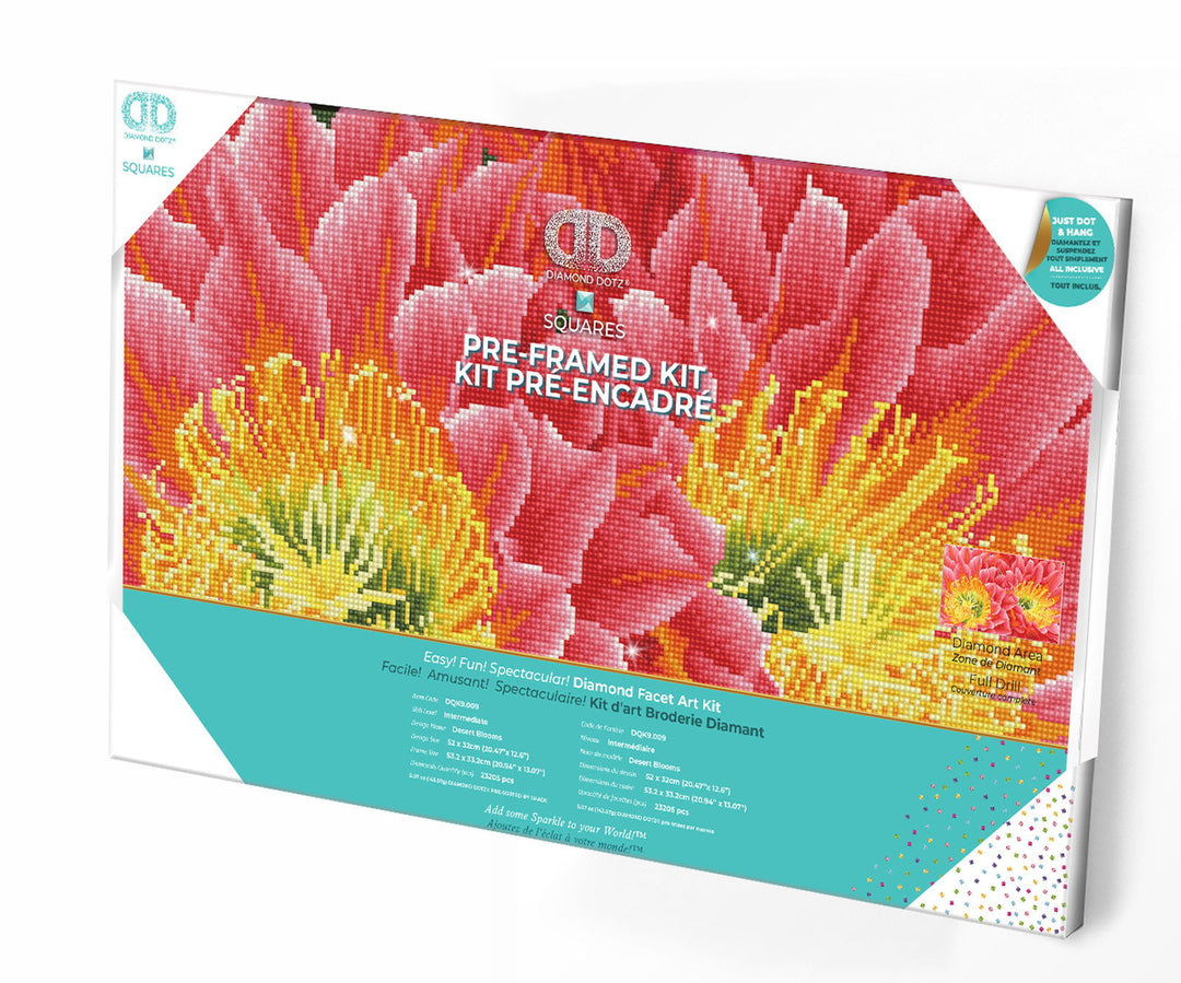 Diamond Dotz Desert Blooms - Pre-Framed - 15.8 x 19.7 in