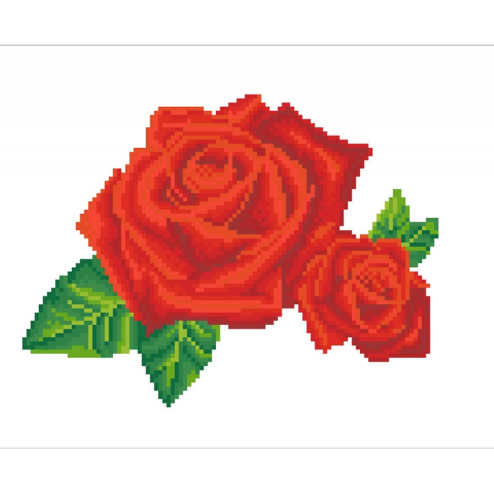 Diamond Dotz Red Rose Sparkle - 14.0" x 11.0"