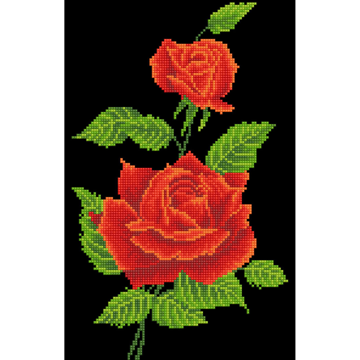 Diamond Dotz Red Rose Corsage - 10.6" x 16.5"