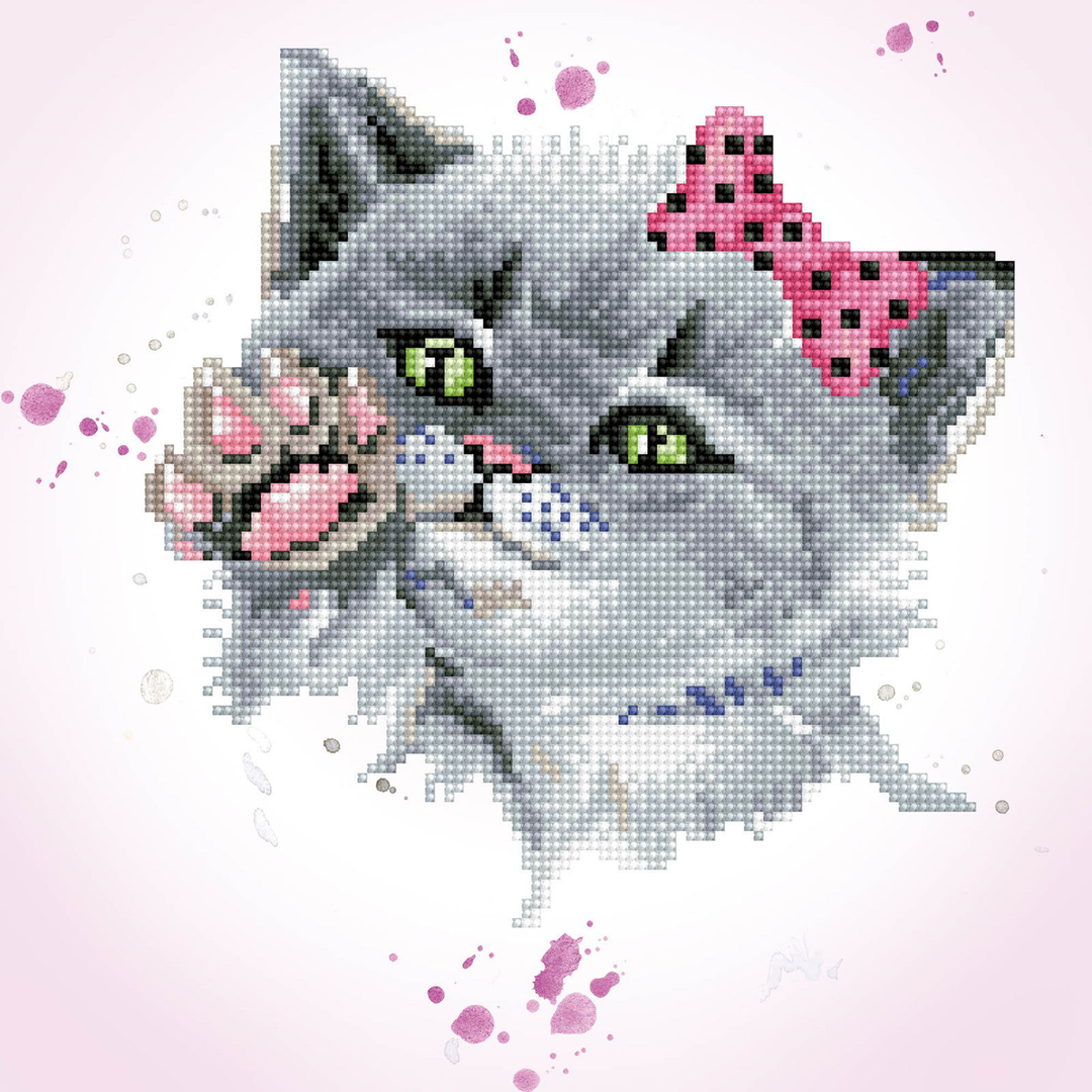 Diamond Dotz Eye Spy Kitty - 12.6" x 12.6"