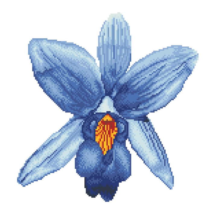 Diamond Dotz Sparkle Garden Blue Pillow - 17.7" x 17.7"