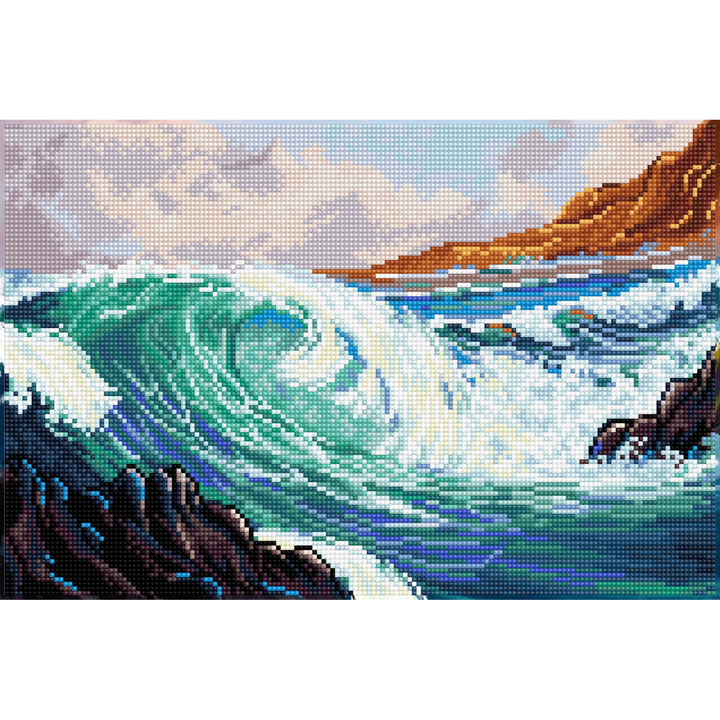 Diamond Dotz Seascape - 16.5" x 11.0"