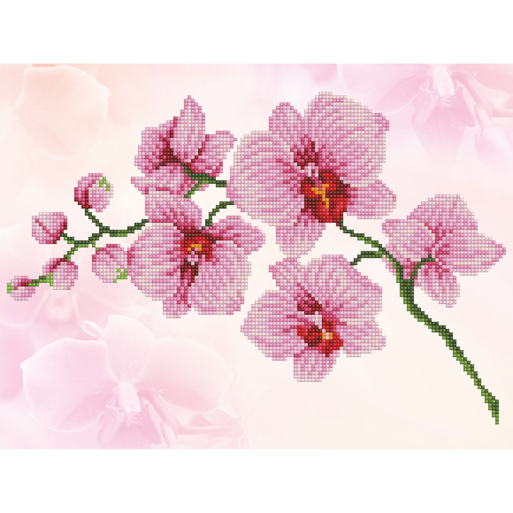 Diamond Dotz Orchid Spray - 16.1" x 12.2"