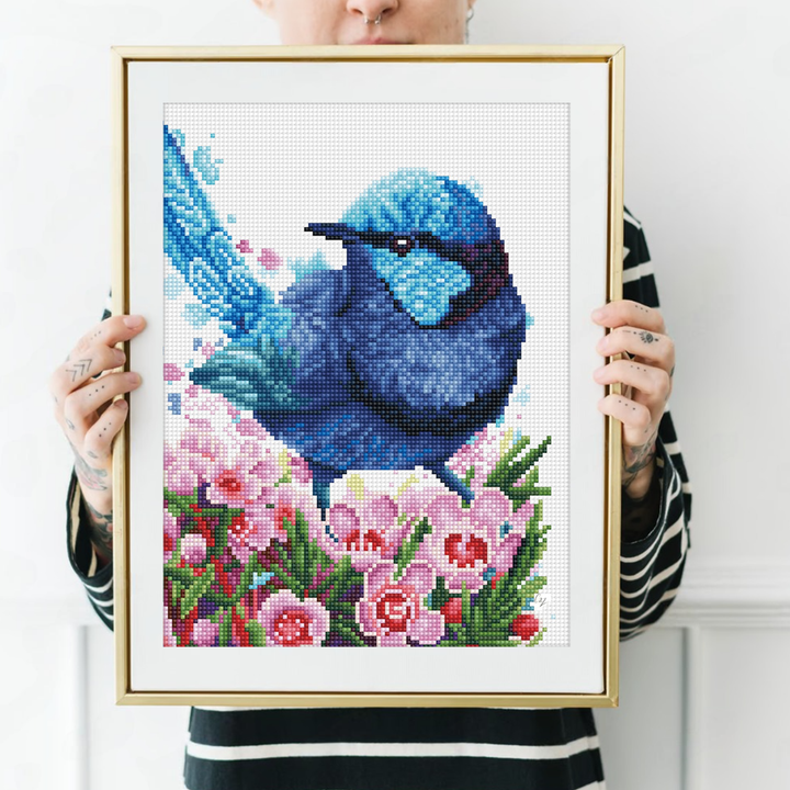 Diamond Dotz Splendid Fairy Wren - 10.6" x 13.8"